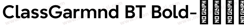 ClassGarmnd BT Bold字体转换